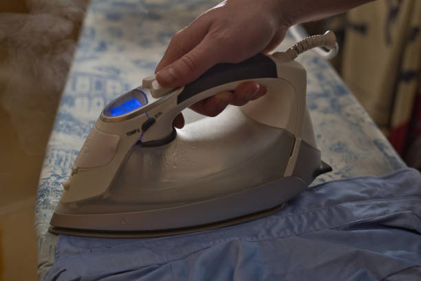 istock Ironing a dress shirt 1268275623
