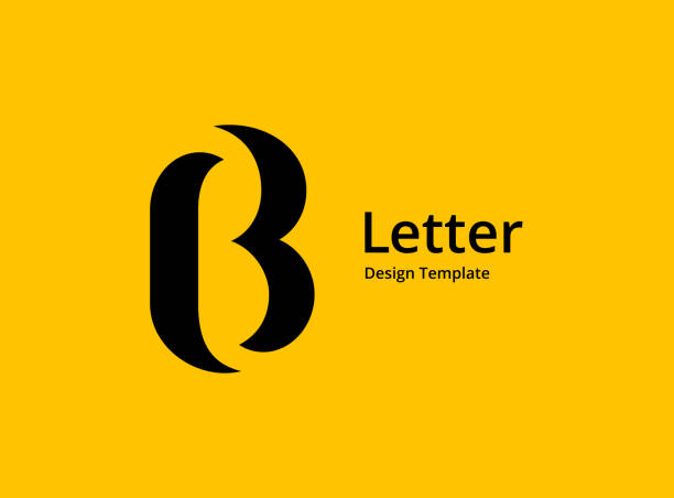 illustrazioni stock, clip art, cartoni animati e icone di tendenza di icona della lettera b - letter b