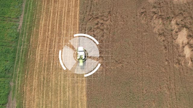 Satellite control of agricultural machinery
