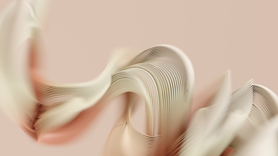 Abstract background of pastel colored curved lines