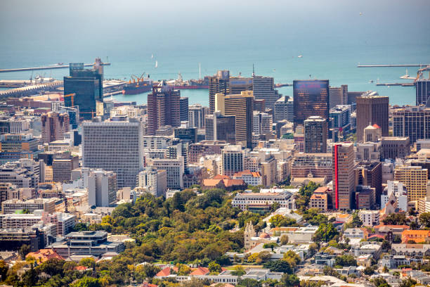 istock Cape Town city Aerial view 1268286811