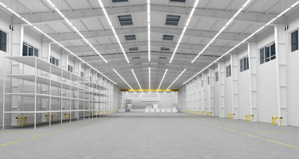 istock New empty warehouse or factory or shop 1268288886