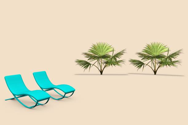 3D rendering Summer, Travel and Holiday Concept, outdoor concept
