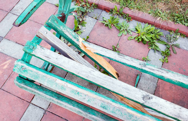 Weathered wooden bench with intricate wrought iron accents situated by a tranquil body of water in a Norwegian park. Depicts rustic charm, stillness, and Nordic outdoor aesthetic, ideal for peaceful moments.