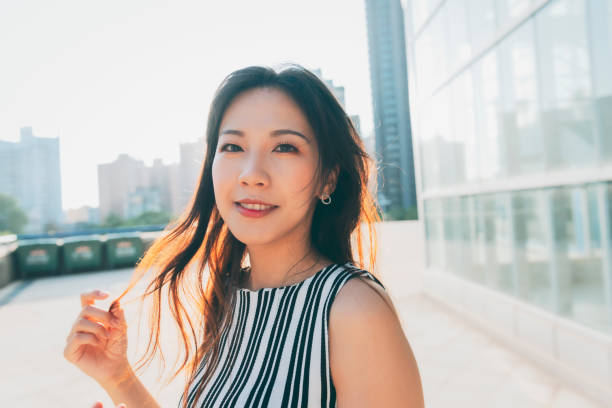 istock Asian businesswoman looking at the camera 1268295281