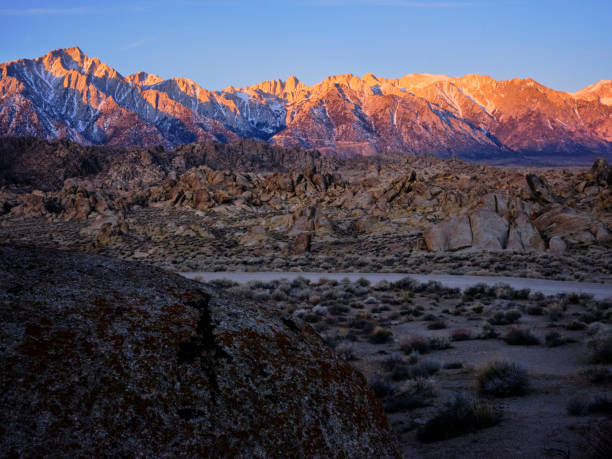 istock Morning light on the eastern Sierras, Mount Whitney, Lone Pine Peak 1268296245
