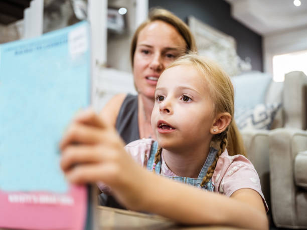 istock Mother and Daughter reading together 1268298694