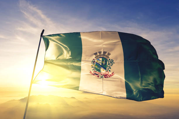 istock Chapeco of Brazil flag waving on the top 1268302736