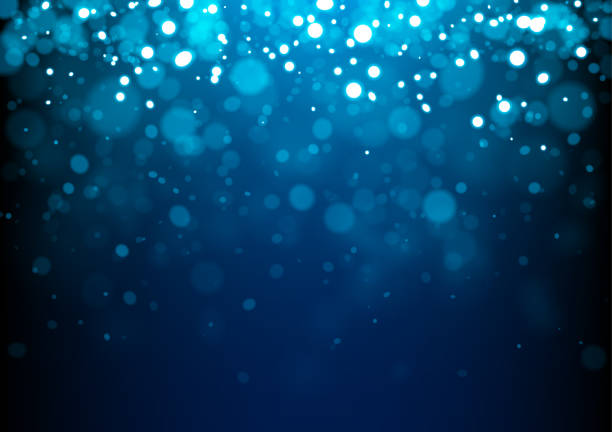 blaue weihnachten abstrakte funkelt - glitter light textured backgrounds stock-grafiken, -clipart, -cartoons und -symbole