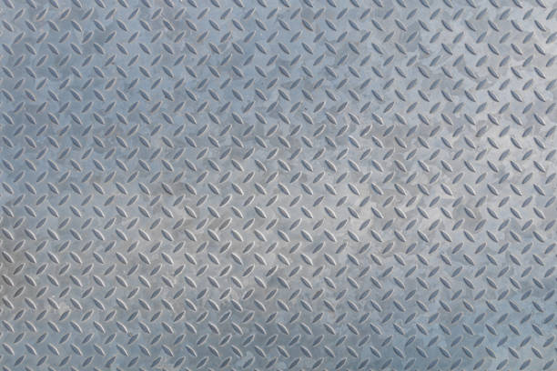 Free Stock Photo of Close up of a grey diamond steel metal sheet ...