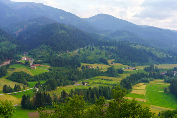 istock Mountain landscape at Tesero, in Fiemme valley 1268319895