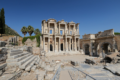 Library of Celsus in Ephesus Ancient City, Selcuk Town, Izmir City, Turkey
