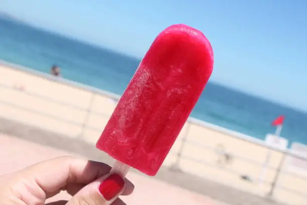 Photo of Ice cream in a sunny day at the beach
