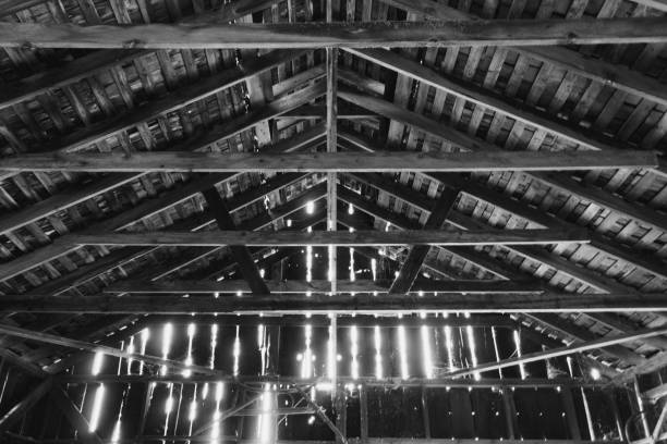 istock black and white interior roof of a barn 1268349904