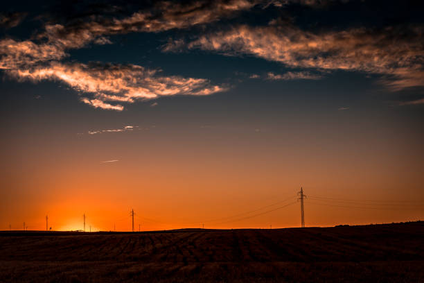 istock Sunset of intense colors. 1268351020