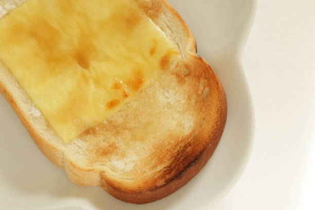 sliced cheese and sugar toasted