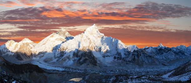 istock Mount Everest, evening panoramic view, Nepal Himalays 1268368119