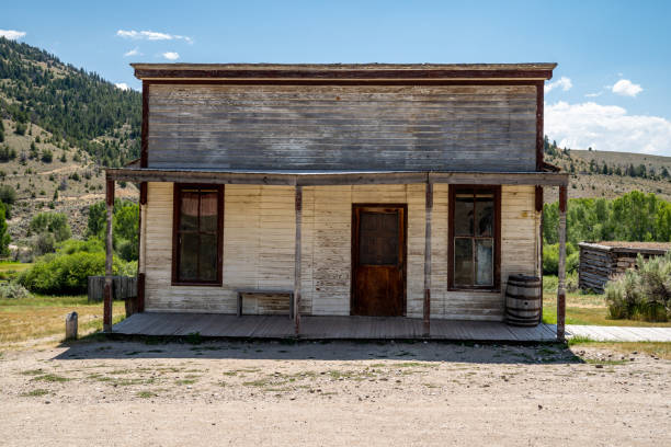 istock Old abandoned wild west building in Bannack Ghost town in Montana 1268372064