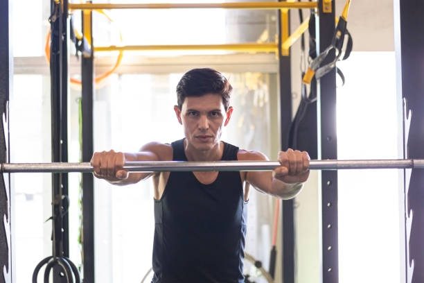 istock Man at the gym 1268373870