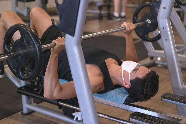 istock Man at the gym 1268374917