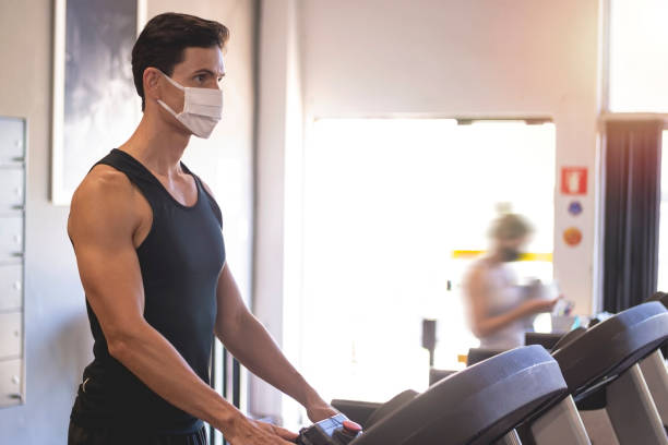 istock Man at the gym 1268375659