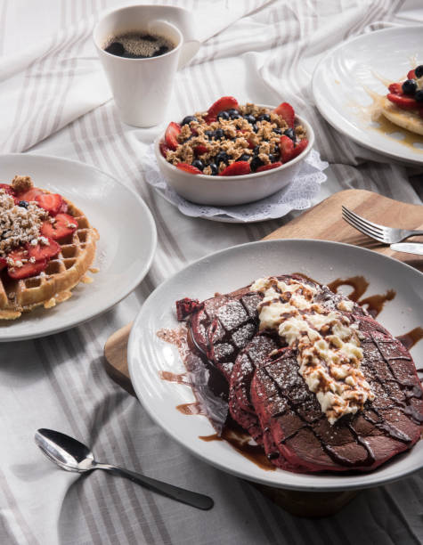 istock Red Velvet Pancakes Breakfast (Click for more) 1268382814