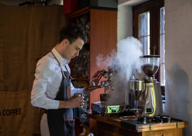 istock A barista busy making coffee 1268387327