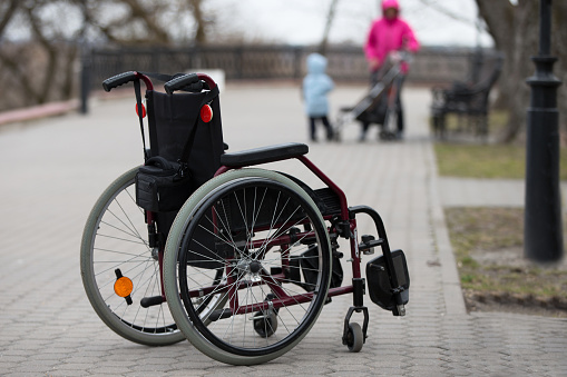 Wheelchair on the street