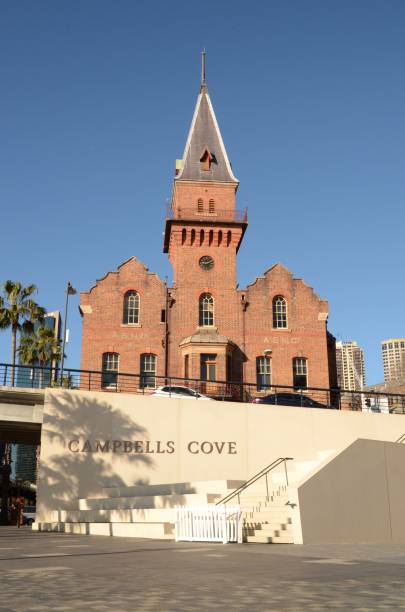 asn co. building, hickson road, campbells cove, the rocks - campbells - fotografias e filmes do acervo