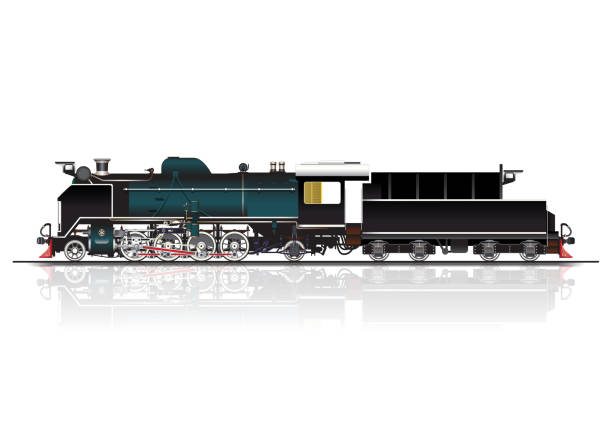 蒸気機関車 - steam engine点のイラスト素材／クリップアー��ト素材／マンガ素材／アイコン素材