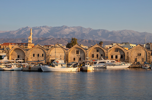 Neoria - old Venetian shipyard in Chania, Krete