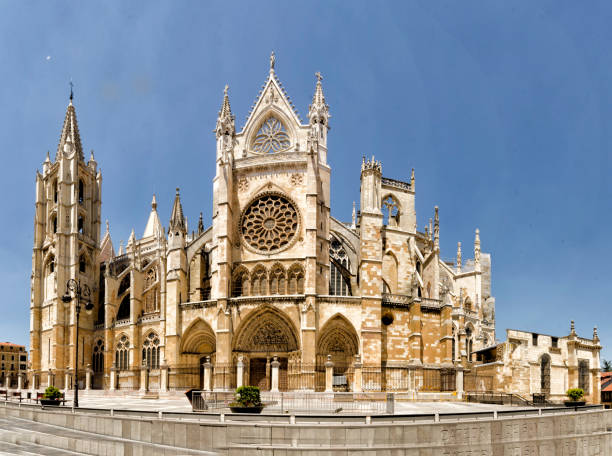 catedral de leon - leon - fotografias e filmes do acervo