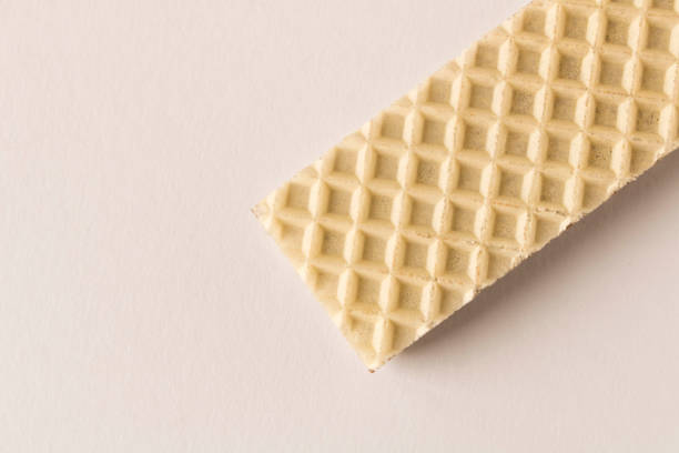 istock Waffle with chocolate on a light background. Selective focus. 1268415945