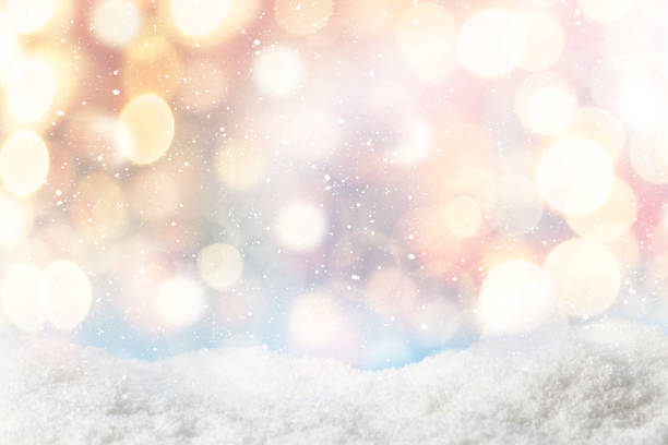 istock Christmas greeting card with snow 1268416245