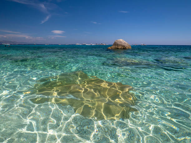 istock Seagull bay baia dei gabbiani beach sardinia view crystal waters 1268420931