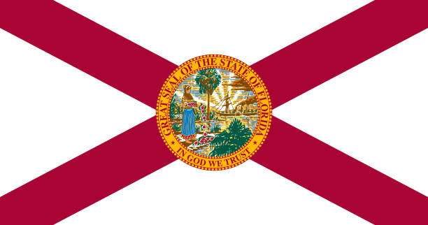 istock National flag of Florida. Vector illustration, Vector of Florida flag. 1268422244