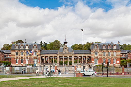 Beauvais, France - August 24 2020: The Félix Faure high school (French: lycée Félix Faure).