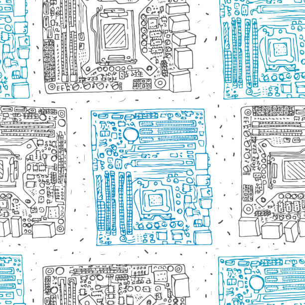 Motherboard Drawing Computer 1,900+ Motherboard Drawing Stock Illustrations, Royalty-Free Vector ...