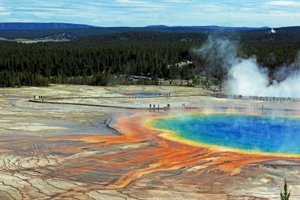 istock The overlook of Grand Prismatic Spring 1268432702