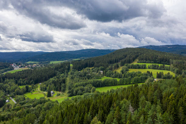 istock Bird's Eye View. Summer Scenic Landscape 1268441651