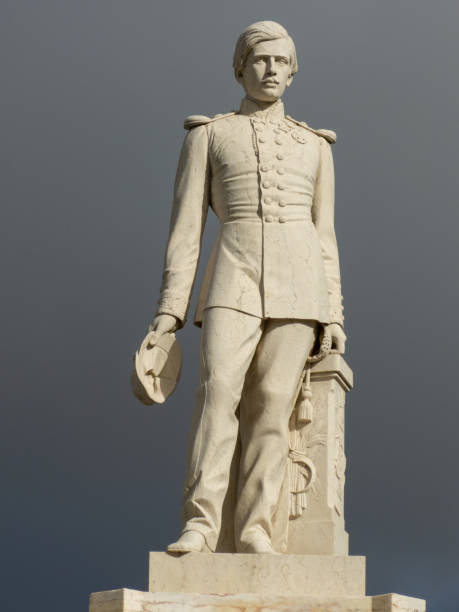 istock stone statue of King D. Pedro V in Castelo de vide 1268448146
