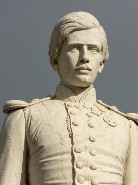 istock stone statue of King D. Pedro V in Castelo de vide 1268448161