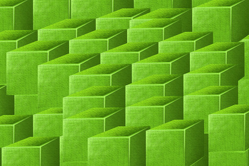 Cubicle Abstract Green Cubicles Seamless Pattern Stock Illustration - Download Image Now ...