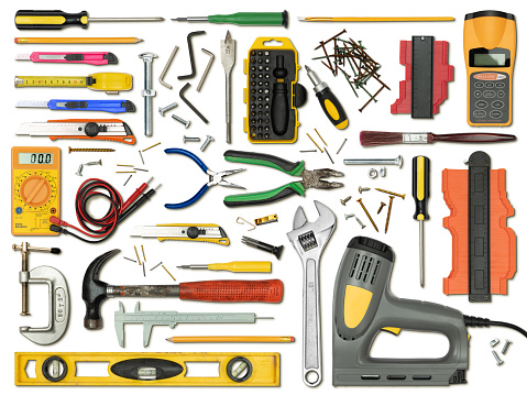 Work tools arranged to make a frame