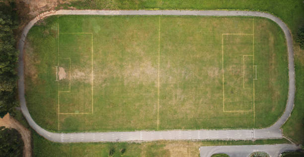istock Green rural football field 1268450831