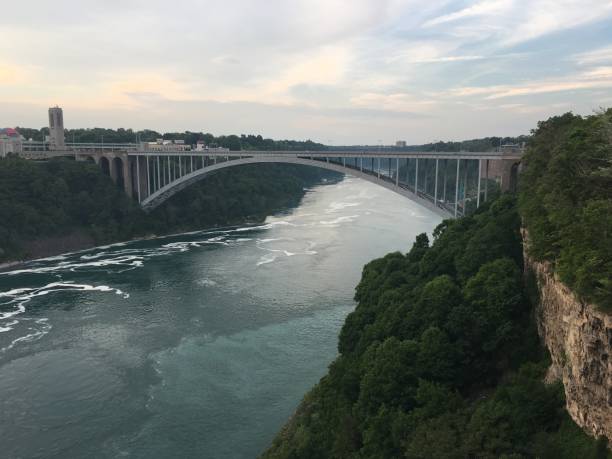 istock Niagara falls and brige 1268450969