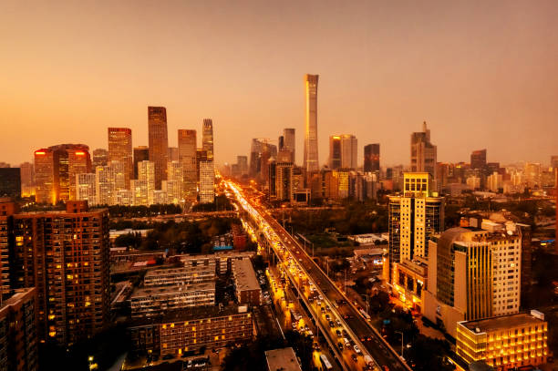 Beijing skyline at sunset Beijing, China