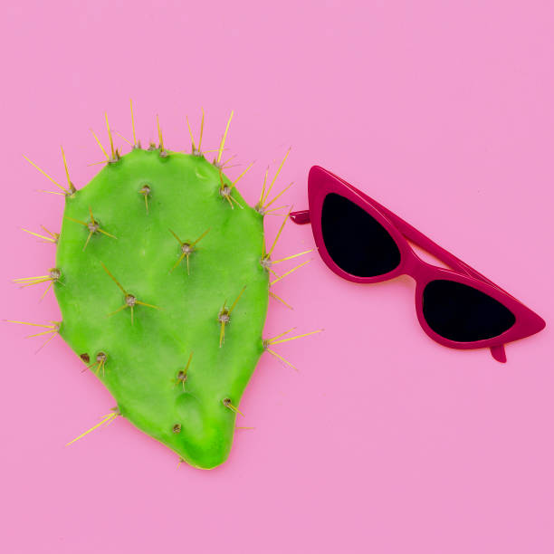 istock Fashionable sunglasses. Summer accessory. Flat lay 1268462879