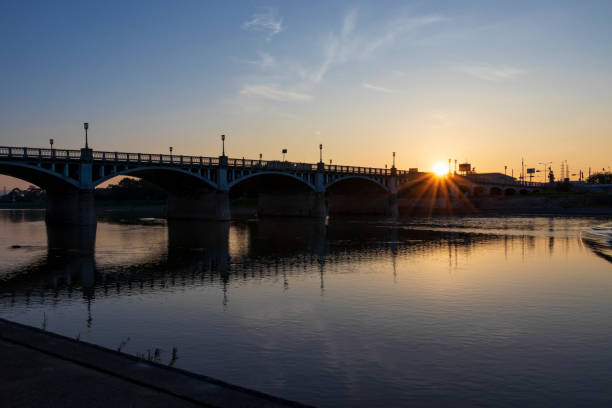 istock River and bridge in the early morning 1268462944