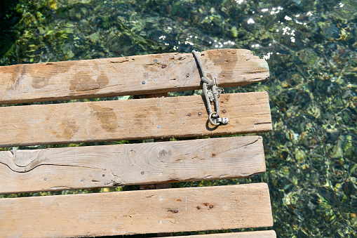Detail from the old wooden pier.